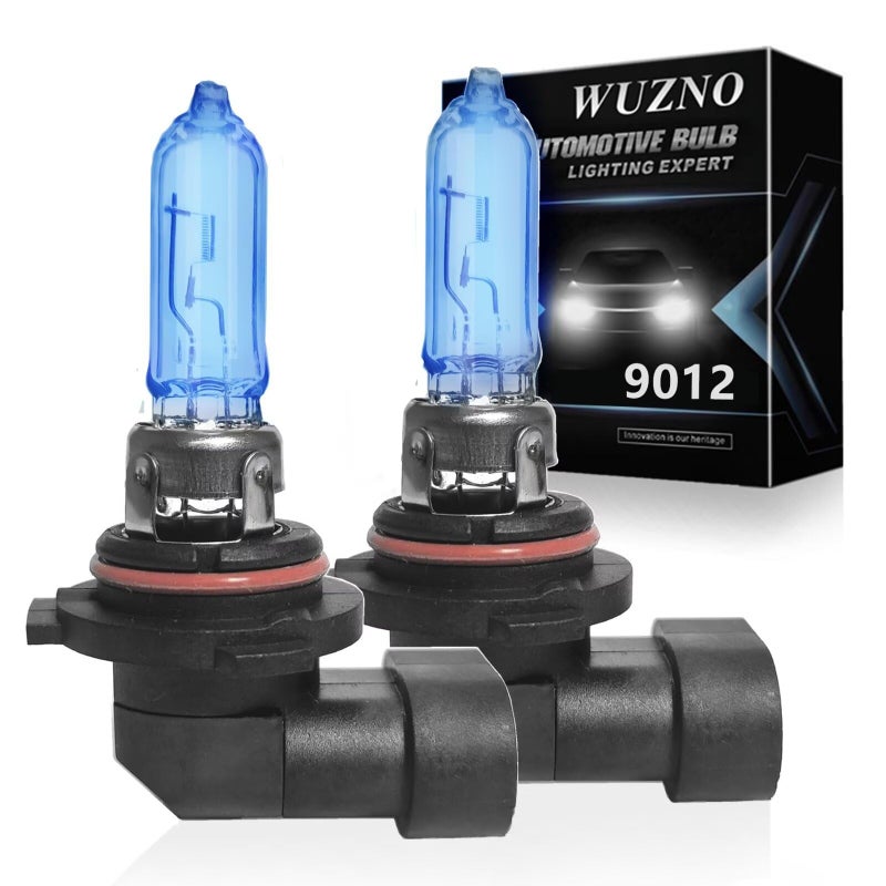 Wuzno Halogen Headlight Bulb Replacement for Ford Edge 2011 2012 2013 2014High Beam Low Beam 9012 Hir2 6000k White 120 Brightness 2 Pack